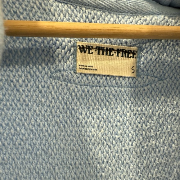 NWT Free People We The Free Forever Yours Cardi in Baby Blue Eyes Sz Small - Picture 5 of 8